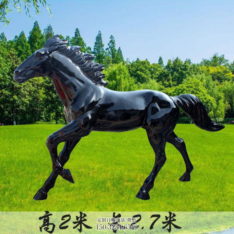 抽象玻璃钢马雕塑 景观小品马雕塑供需 广场雕塑供求