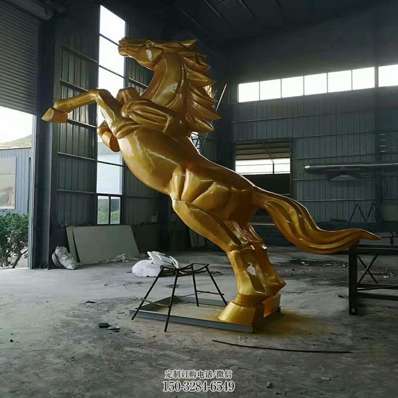 钢结构奔马雕塑 景观艺术马类雕塑承接 铜奔马雕塑订做通用