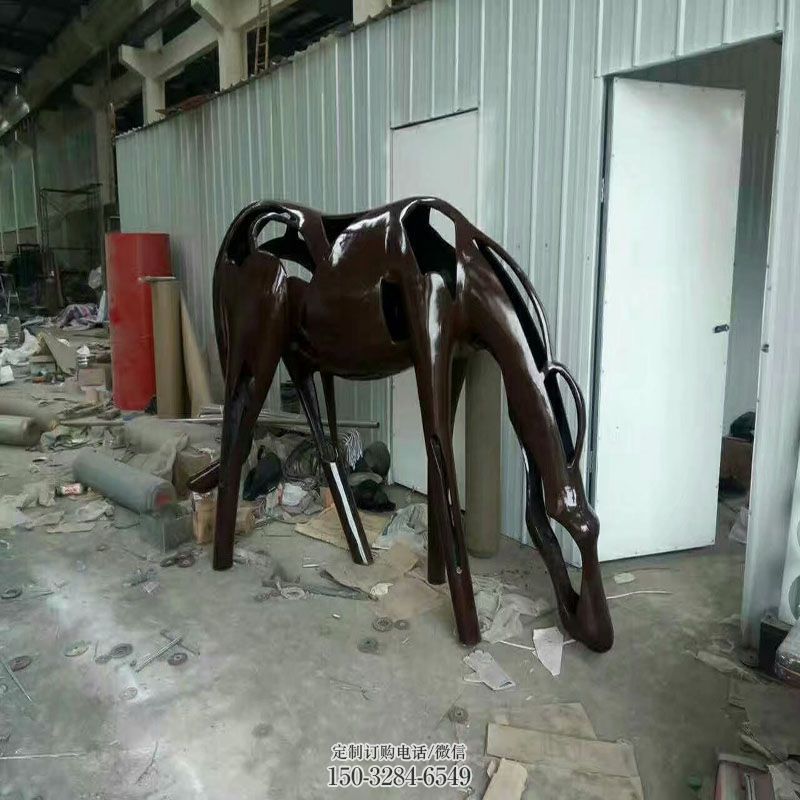 几何马雕塑环形 企业标志雕塑精选 主题几何马雕塑提供