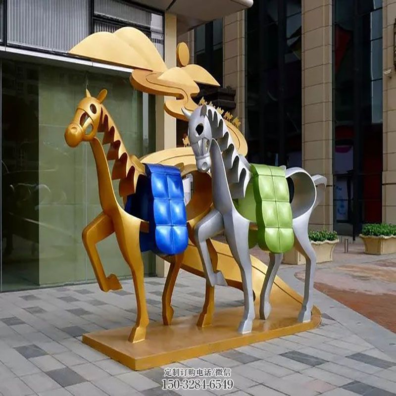 民俗几何马雕塑 景观小品雕塑供需 各类几何马雕塑标准