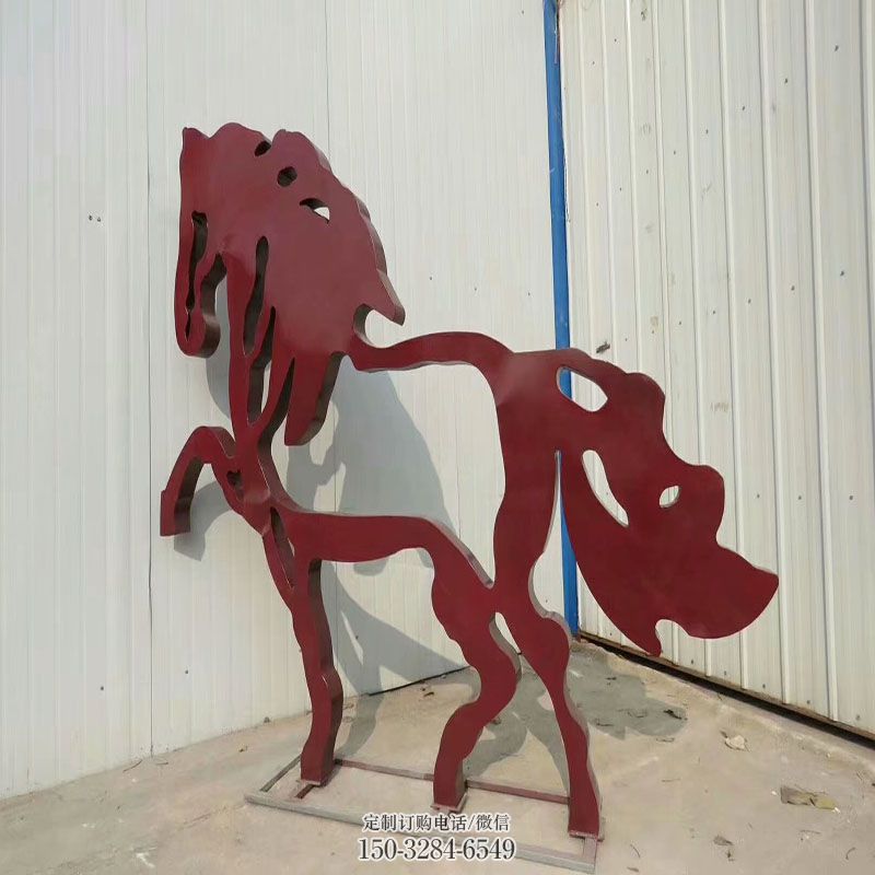 抽象马雕塑工艺 城市广场雕塑提供 景区抽象马雕塑优选