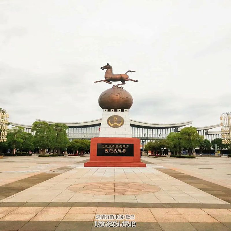 企业马踏飞燕雕塑 景观艺术动物雕塑承接 商场雕塑常用