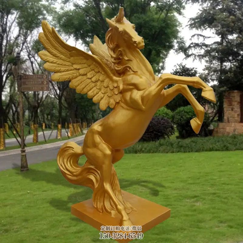 企业金马雕塑 景观艺术雕塑承接 商场金马雕塑常用