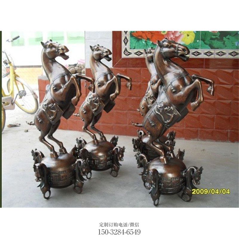 空间八马雕塑 户外群马雕塑摆放精选 八马奔腾雕塑工艺服务商