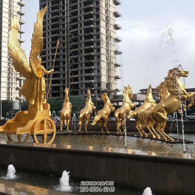 企业八马雕塑 广场群马雕塑供求 门口八马奔腾雕塑订做