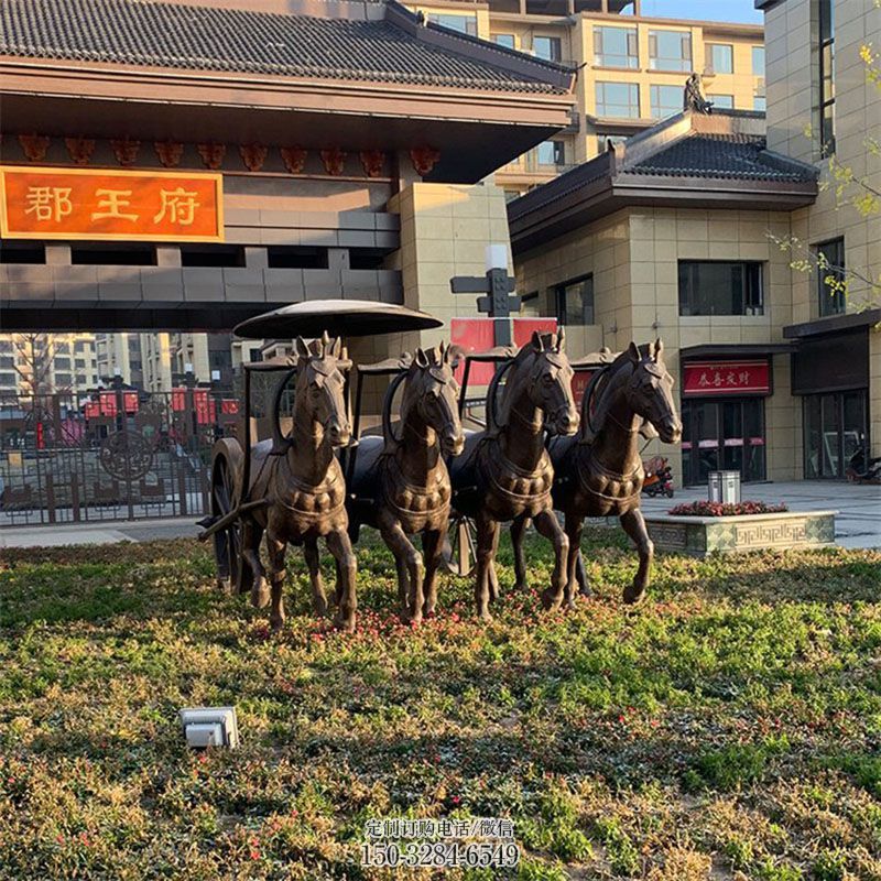 企业八马雕塑 群马雕塑展示提供 景观镂空八马奔腾雕塑定做
