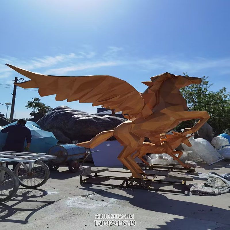 抽象天马雕塑 景观小品雕塑供需 广场天马雕塑供求