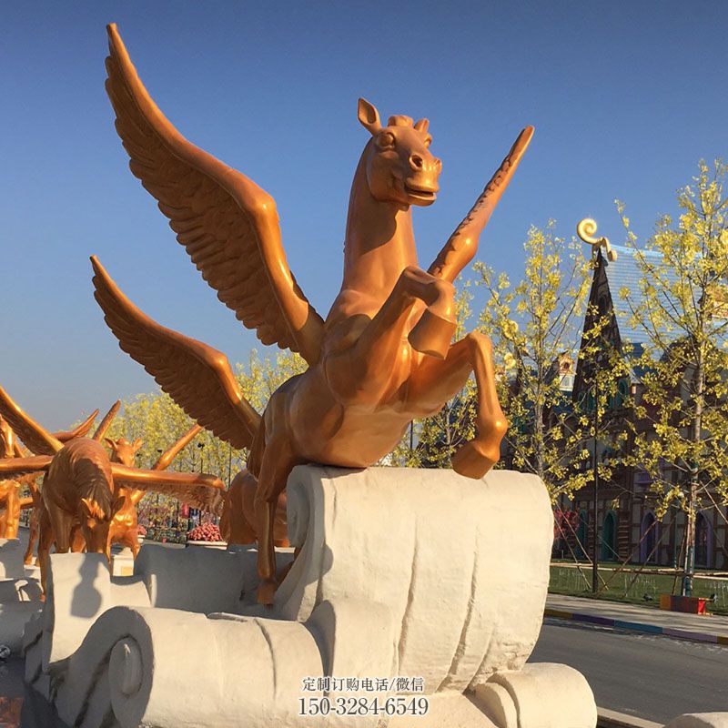 钢结构天马雕塑 景观艺术雕塑承接 天马雕塑订做通用