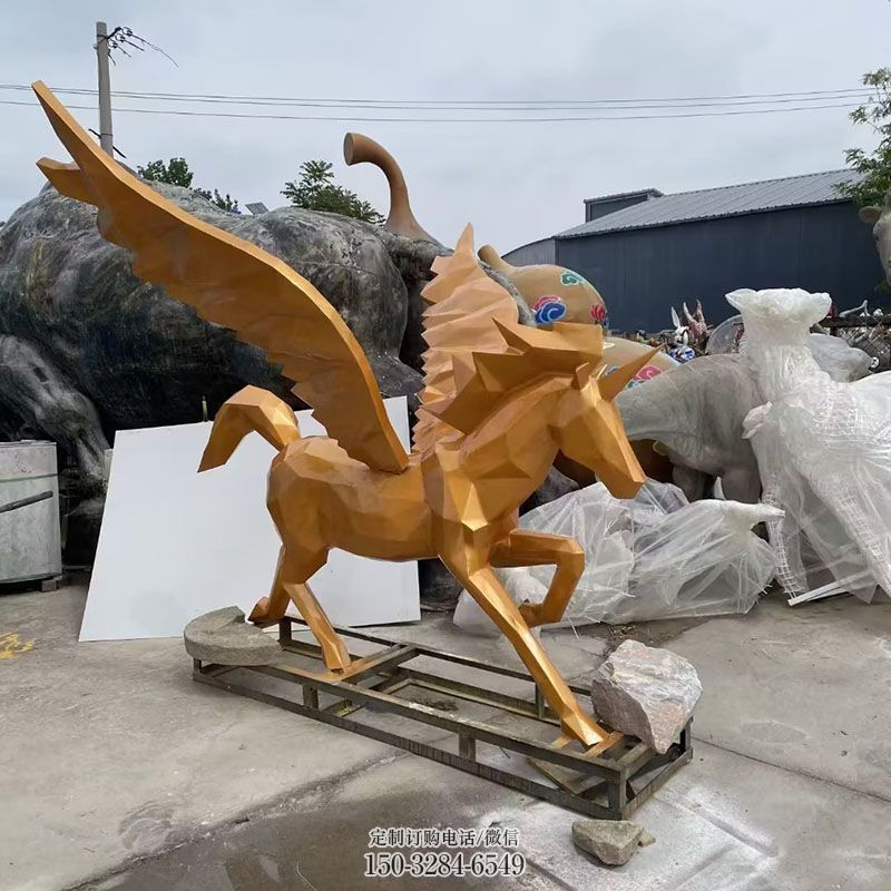 酒店天马雕塑 雕塑装饰精品 景观户外天马雕塑点击