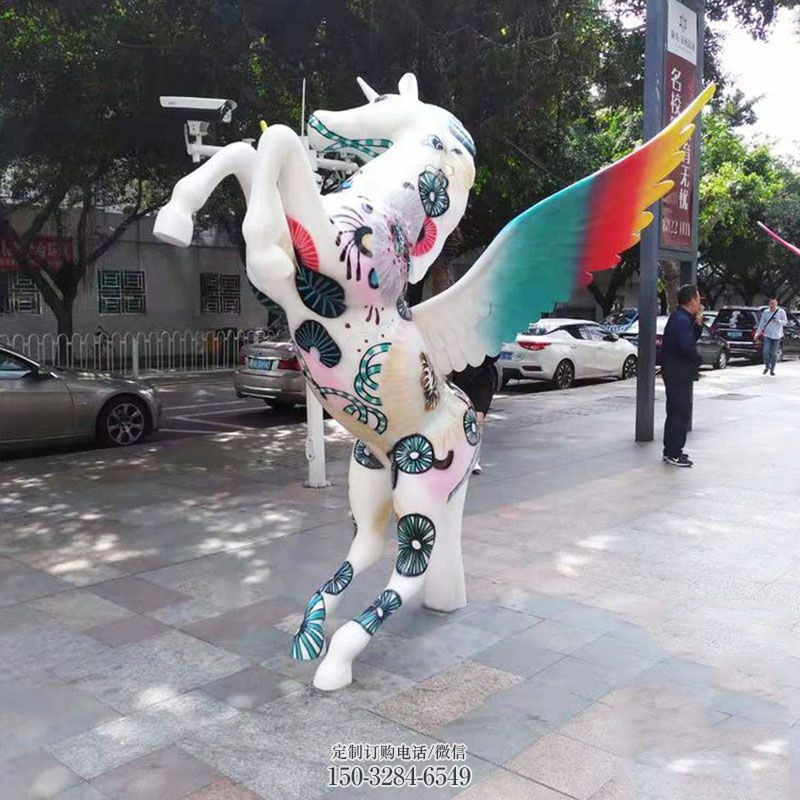 空间天马雕塑 公园景观雕塑供求 门口天马雕塑订做