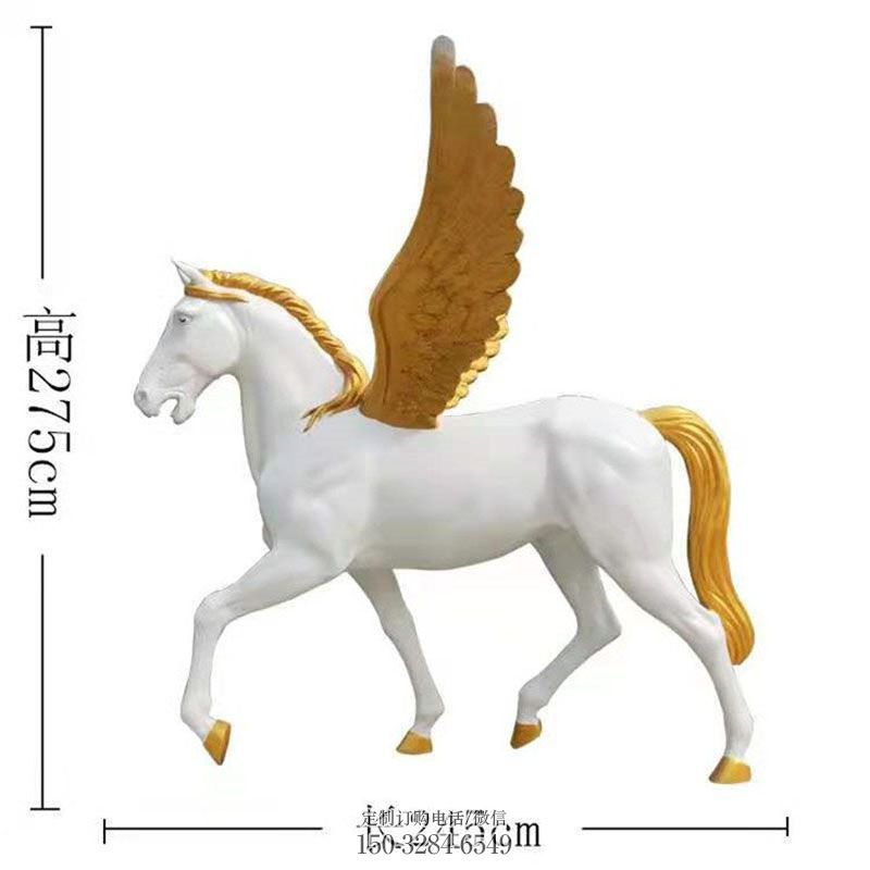 天马雕塑抽象 公园景观雕塑供求 烤漆天马雕塑制造商