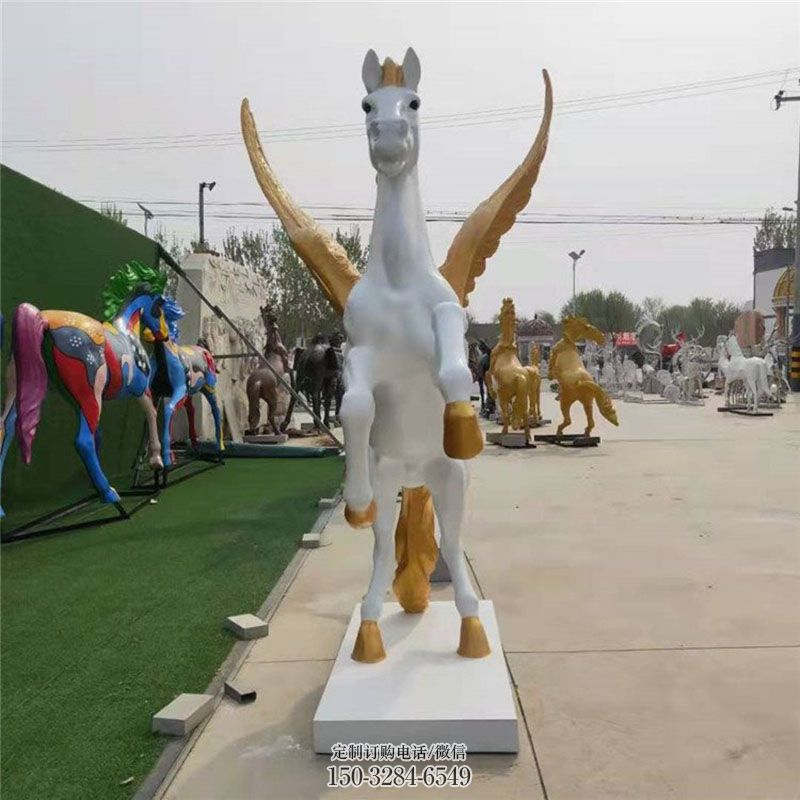 天马雕塑工艺 城市广场雕塑提供 景区天马雕塑优选